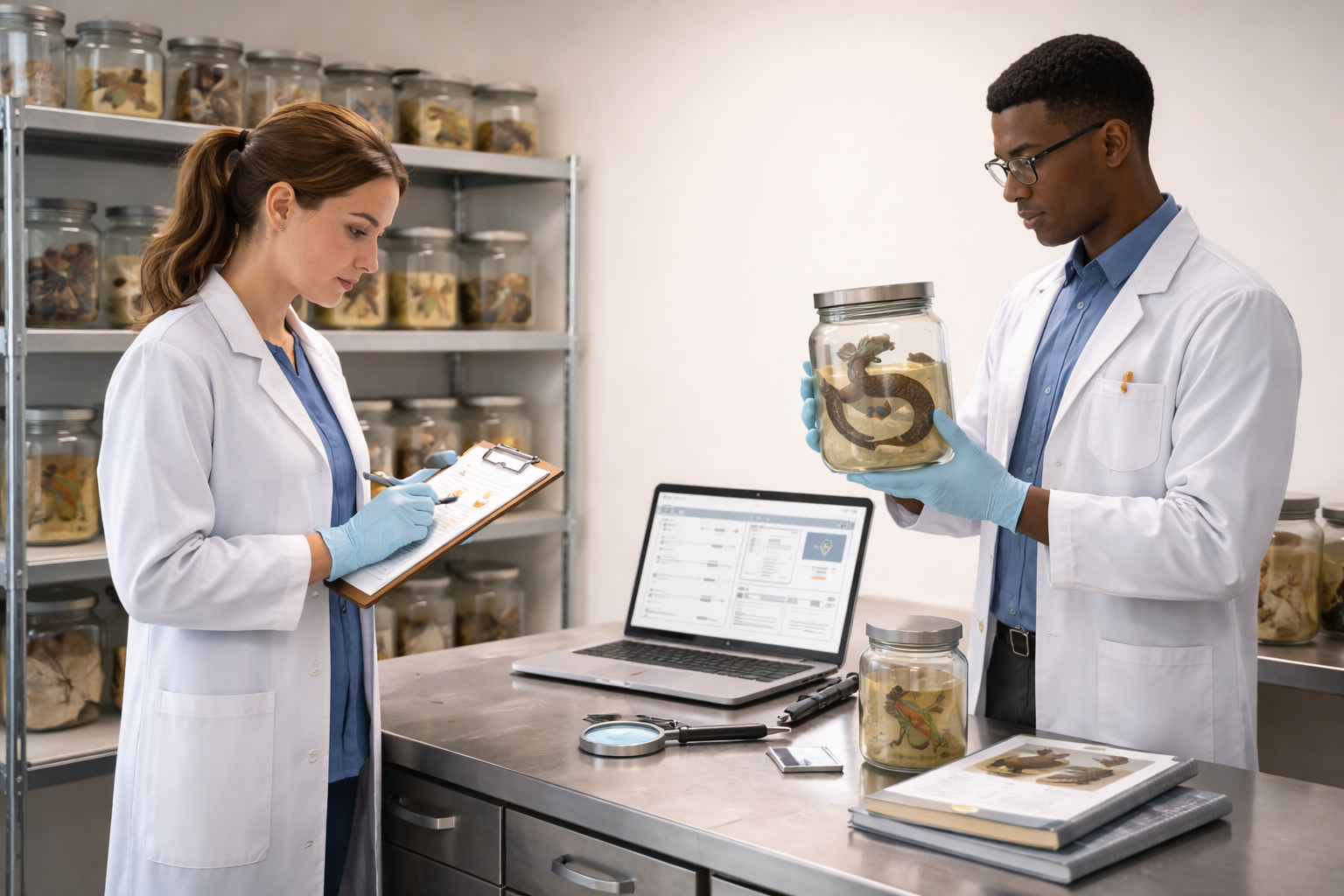 Private scientific collections management and conservation