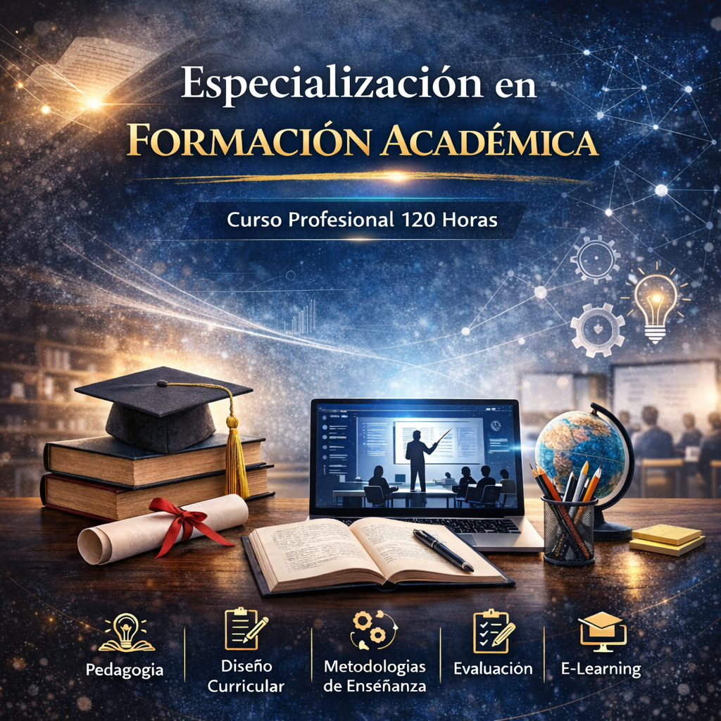 Portada del curso Especialización en Formación Académica