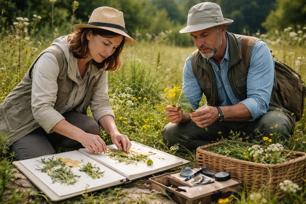 Collection of specimens in the field